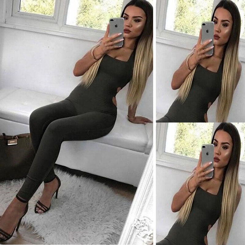 Talia Halter Bodycon Jumpsuit
