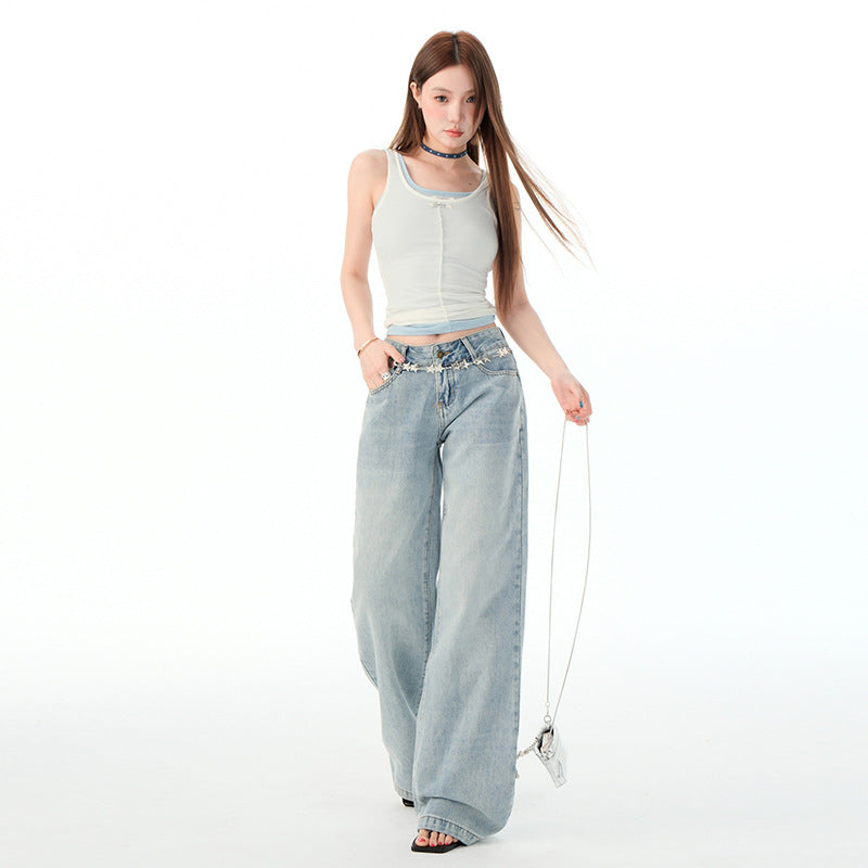 Vera Low-Rise Wide-Leg Jean