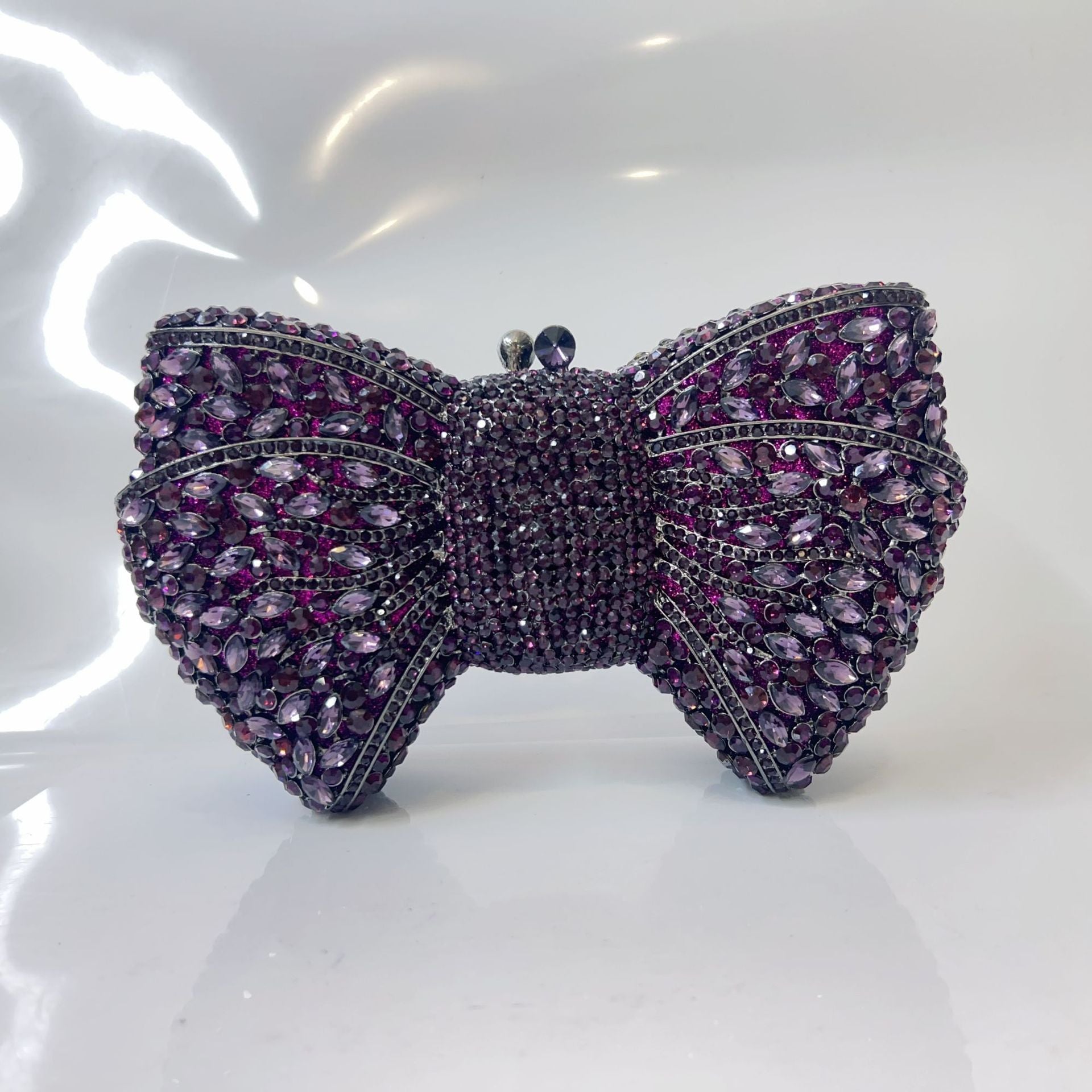Carmina Crystal Bow Clutch