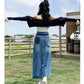 Donata Denim Midi Skirt