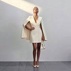 Norma cape blazer mini