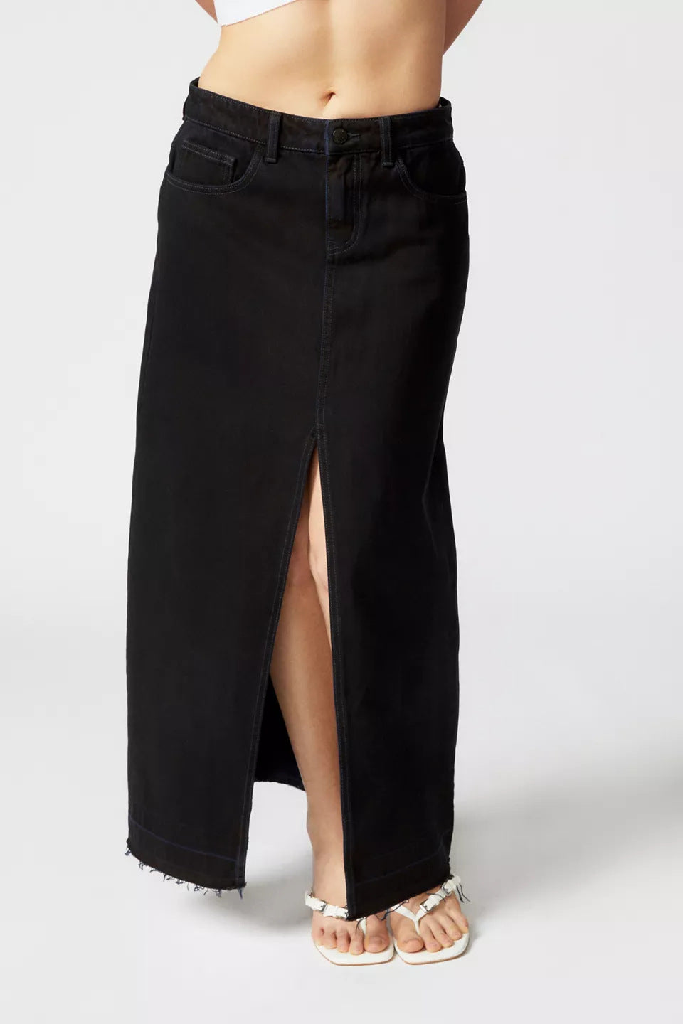Giordana Denim Maxi Skirt