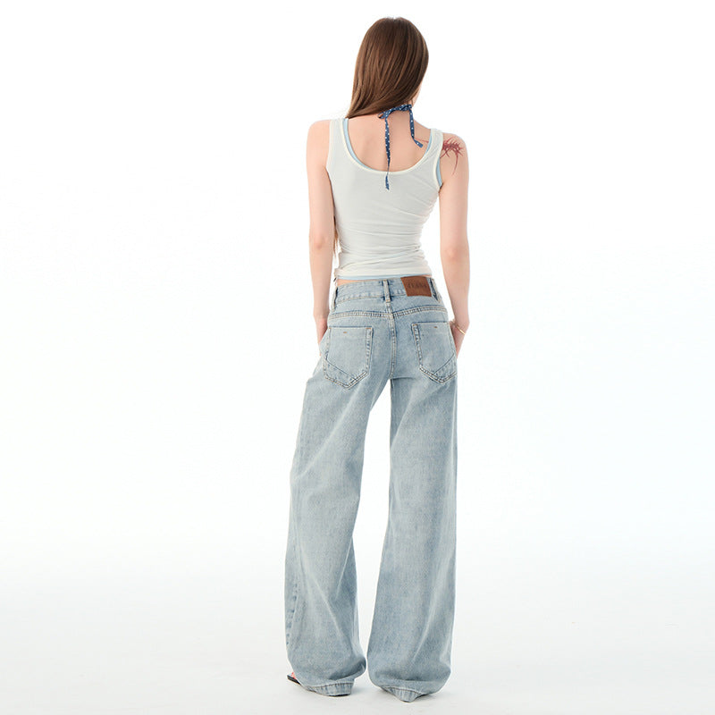 Vera Low-Rise Wide-Leg Jean
