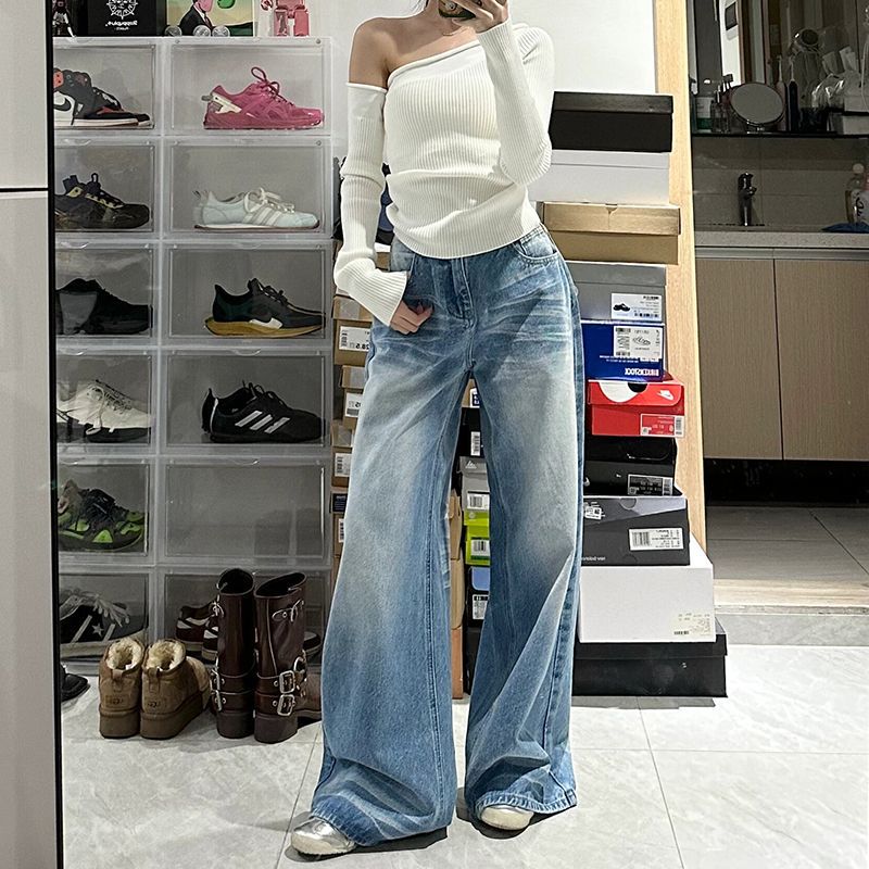 Doralice Vintage Wash Wide Leg Jeans