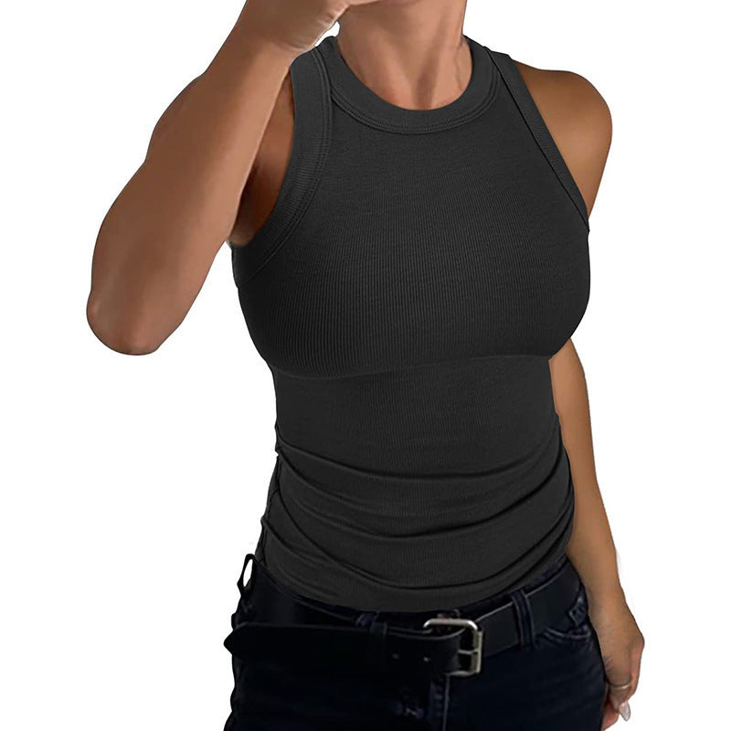 Lia Ribbed Scoop Tank
