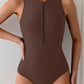 Cleo Zip-Front Swimsuit