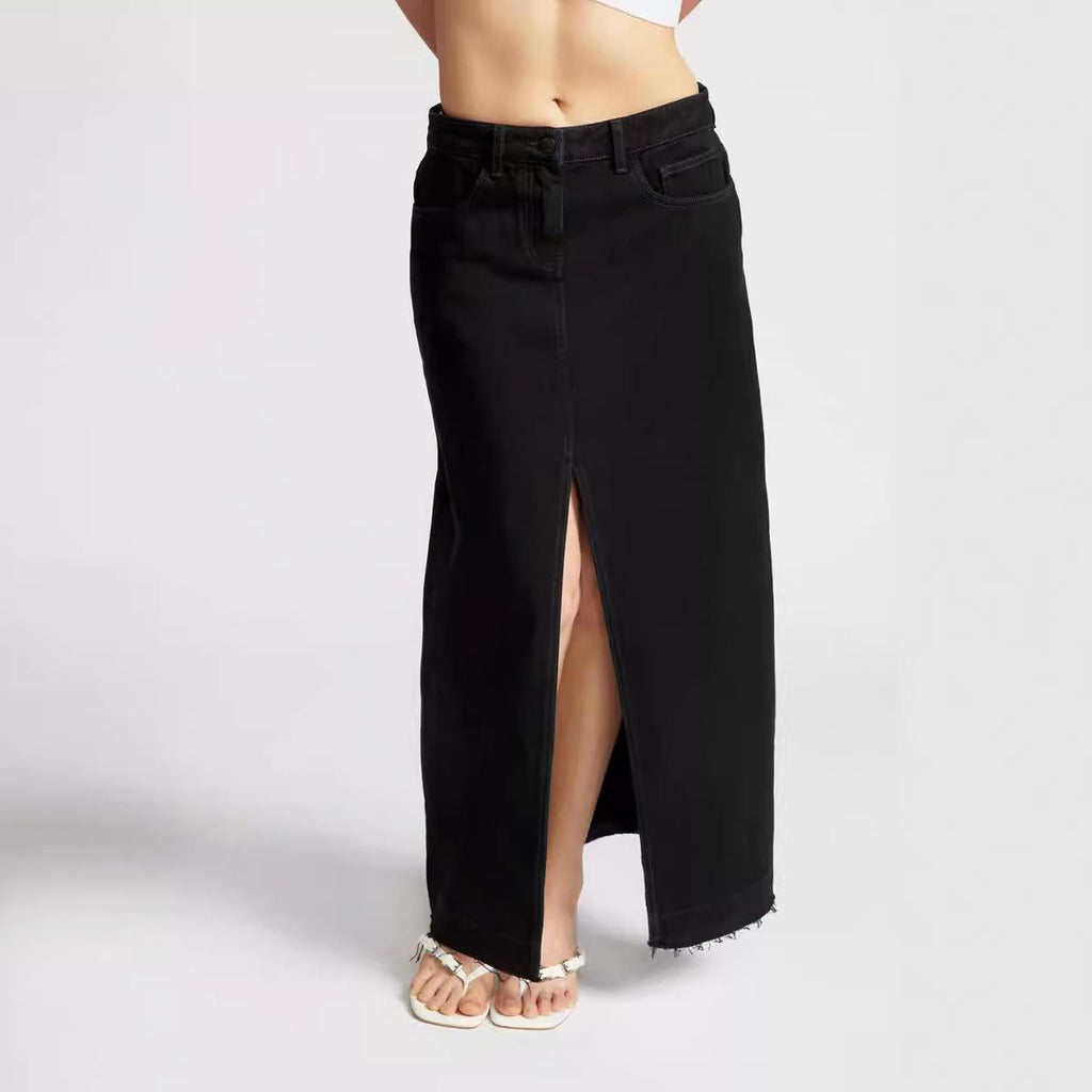 Giordana Denim Maxi Skirt