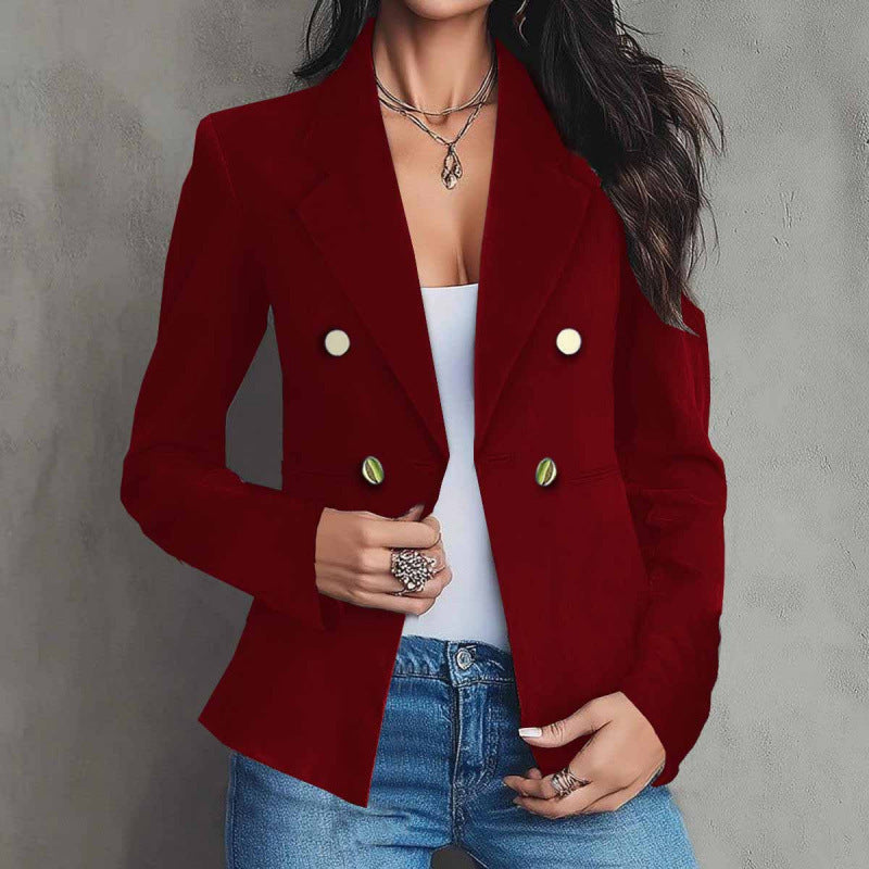 Florinda Double-Breasted Tailored Blazer