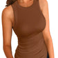 Lia Ribbed Scoop Tank