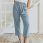 Marcella Cropped Linen Pant