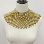 Nives Beaded Statement Collar Necklace