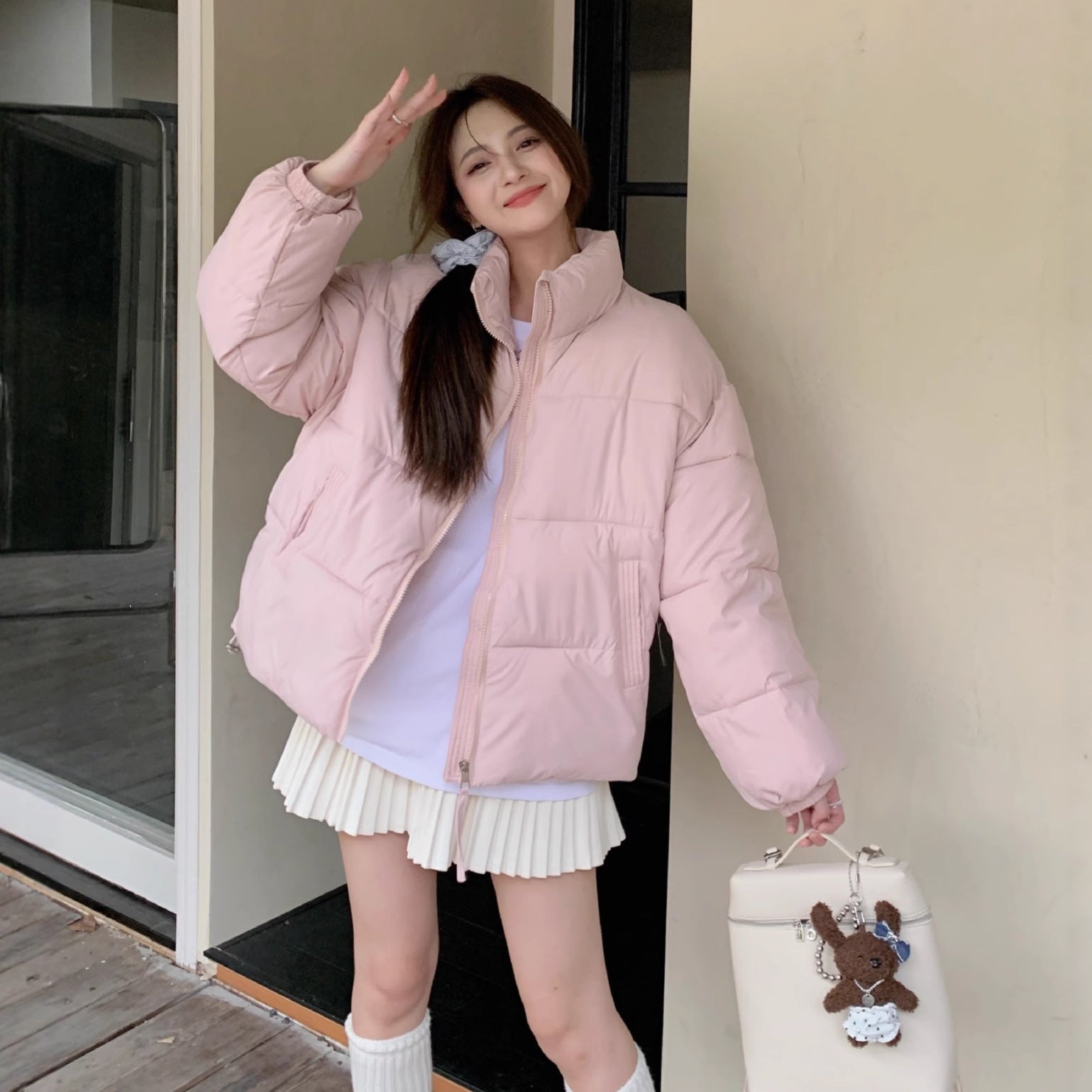 Orsola Cropped Puffer Jacket — Oli Amore