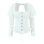 Iride corset peplum top