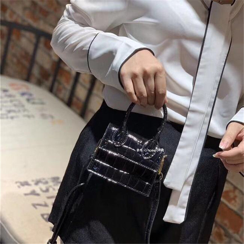 Zita Croc-Effect Mini Baguette