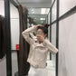 Bruna Cropped Faux Leather Moto Jacket