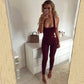 Talia Halter Bodycon Jumpsuit