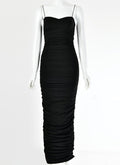 Iolanda Sweetheart Ruched Bodycon Midi Dress