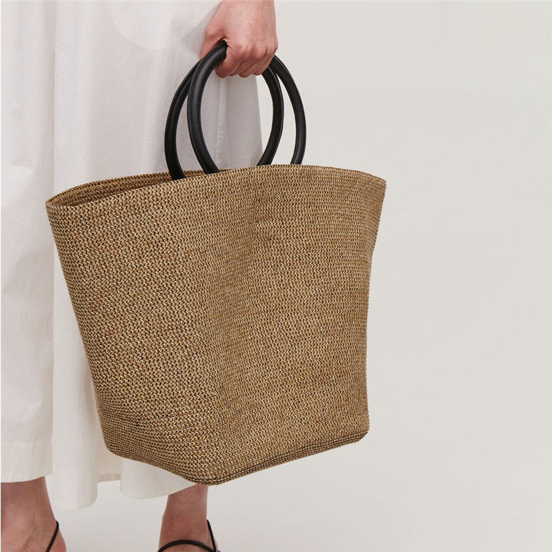 Maiori Straw Woven Beach Tote