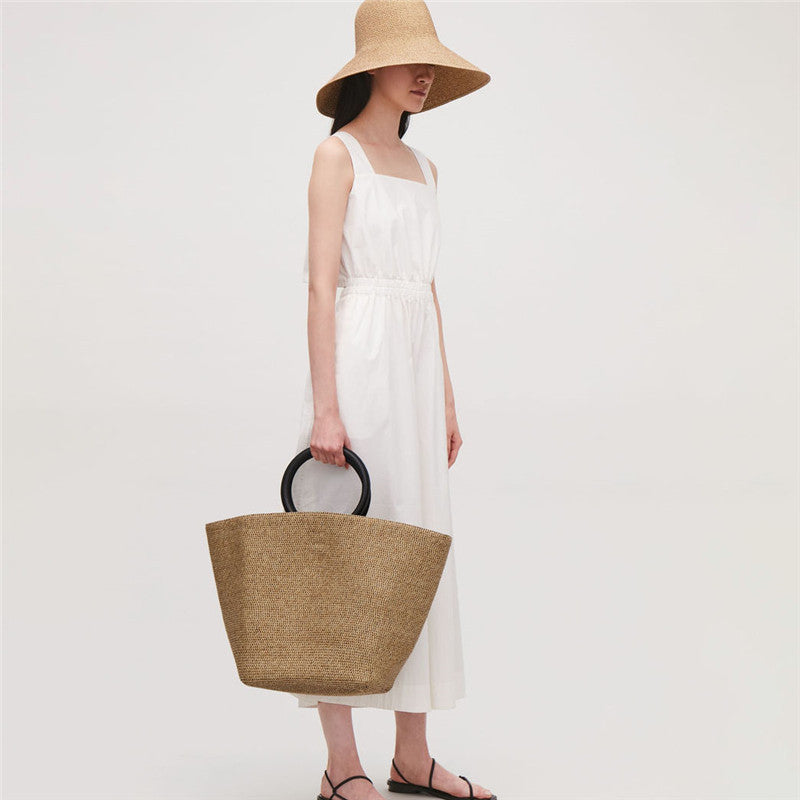 Maiori Straw Woven Beach Tote