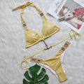 Dorotea Jewelled Metallic Bikini