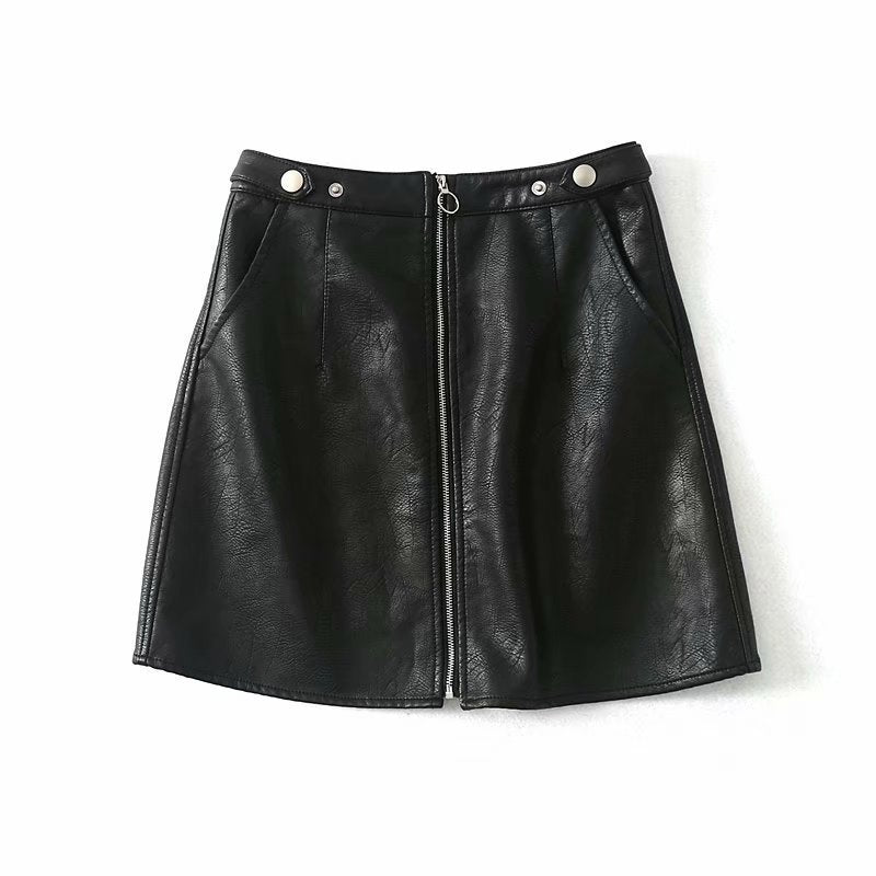 Dafne Faux Leather Mini Skirt