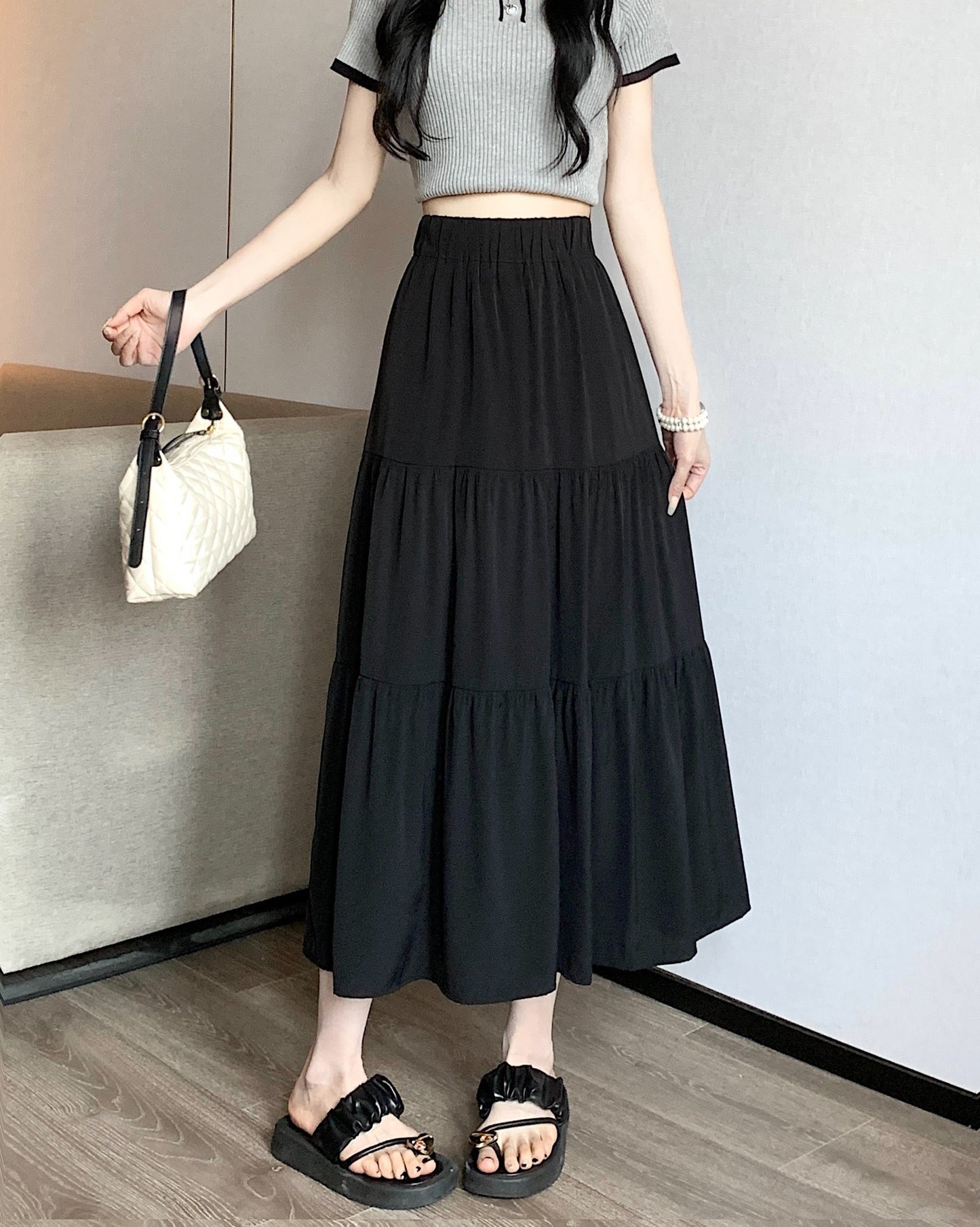 Carmela Tiered Maxi Skirt