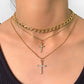 Celeste Layered Cross Necklace