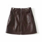 Dafne Faux Leather Mini Skirt