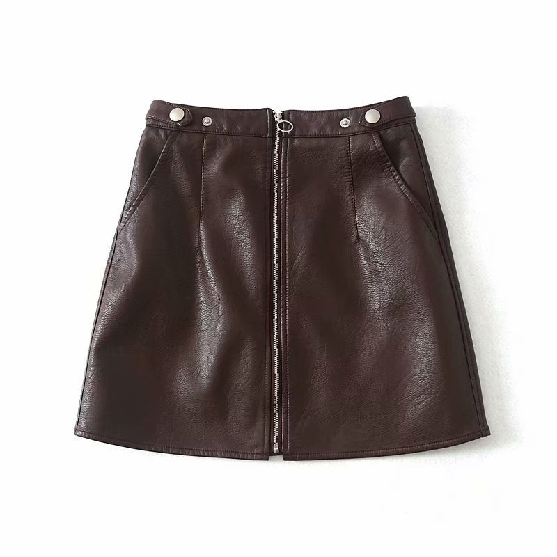 Dafne Faux Leather Mini Skirt