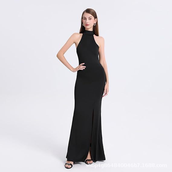 Ottavia Halter Maxi Gown