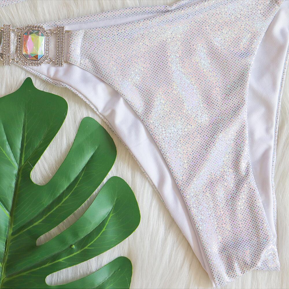 Dorotea Jewelled Metallic Bikini