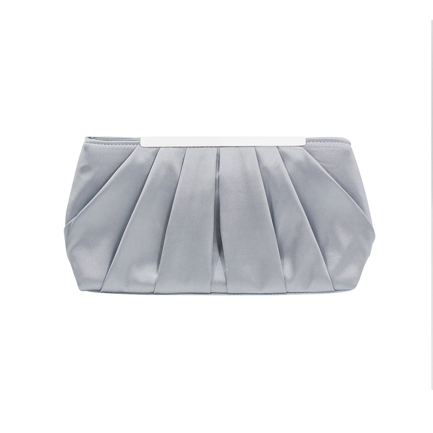 Tilde Pleated Satin Clutch