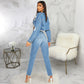 Nadia Cropped Denim Jacket