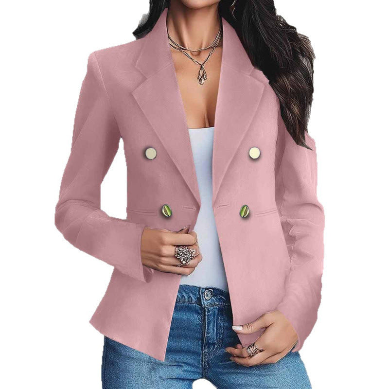 Florinda Double-Breasted Tailored Blazer
