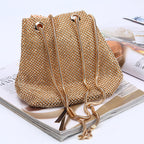 Damiana Crystal Mesh Pouch Bag