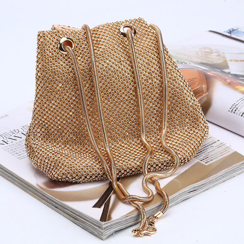 Damiana Crystal Mesh Pouch Bag