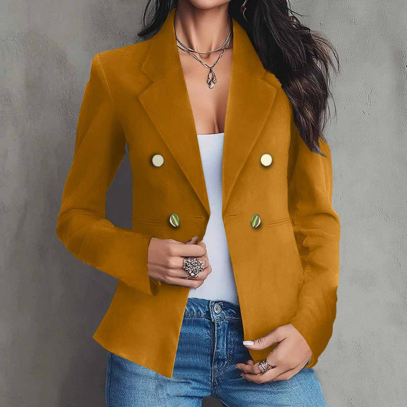 Florinda Double-Breasted Tailored Blazer