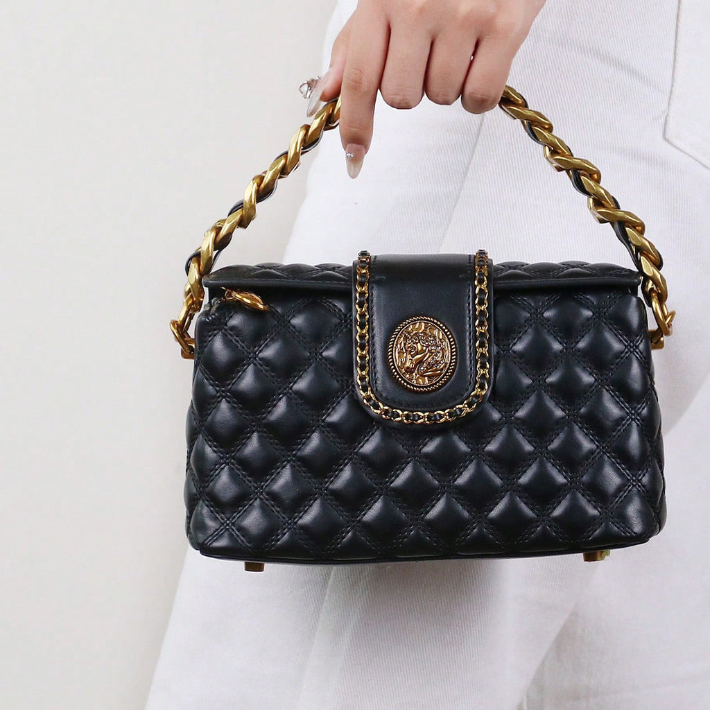 Fosca Quilted Chain Shoulder Bag