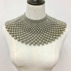 Nives Beaded Statement Collar Necklace