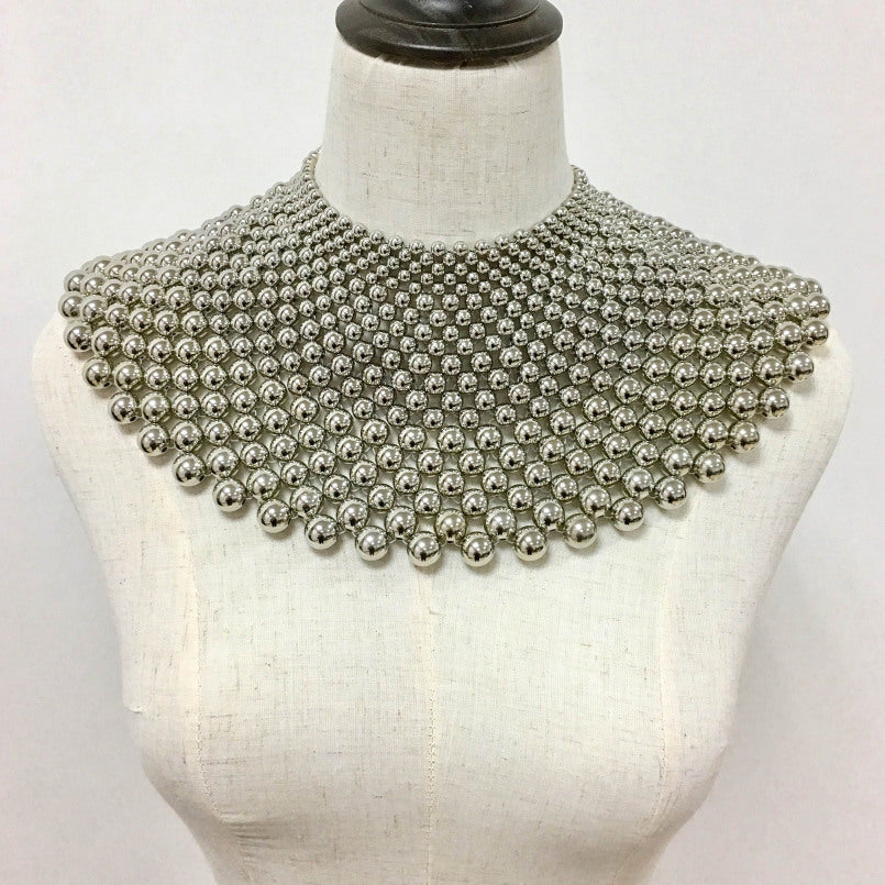 Nives Beaded Statement Collar Necklace
