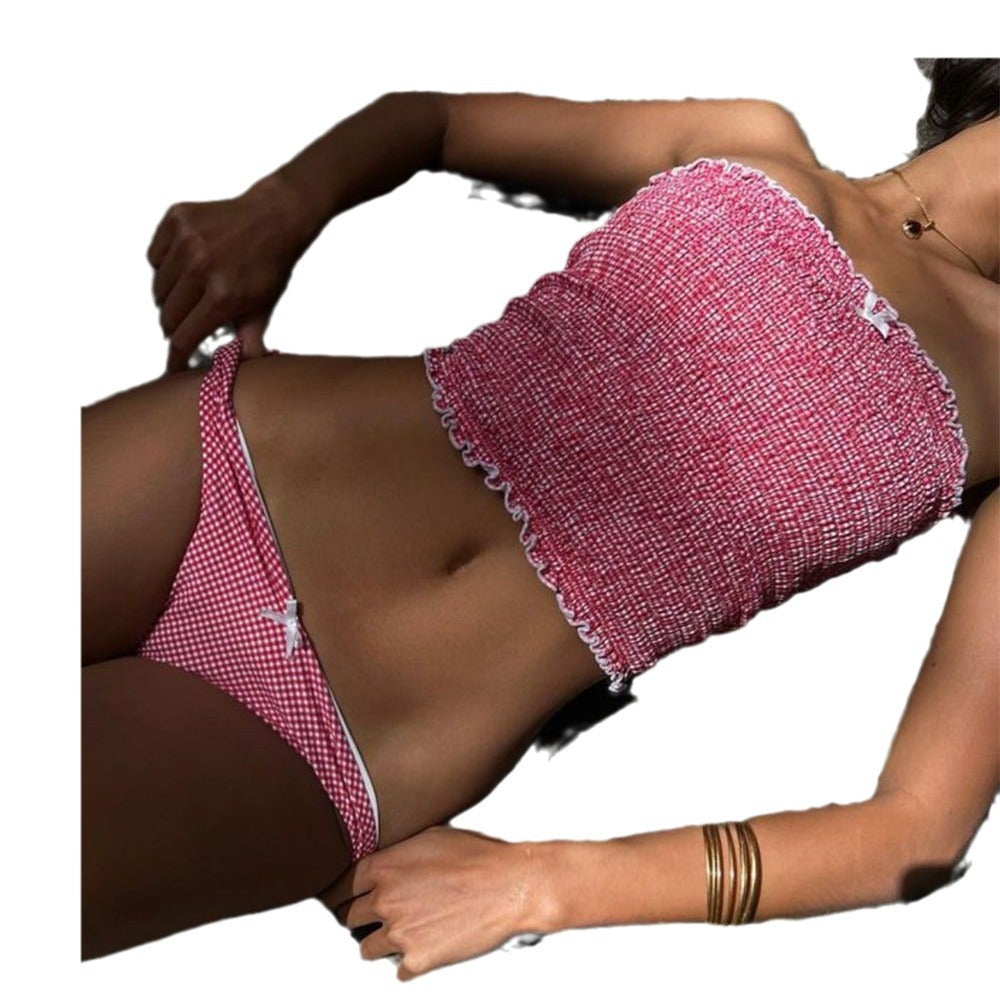Luciana Gingham Underwire Bikini