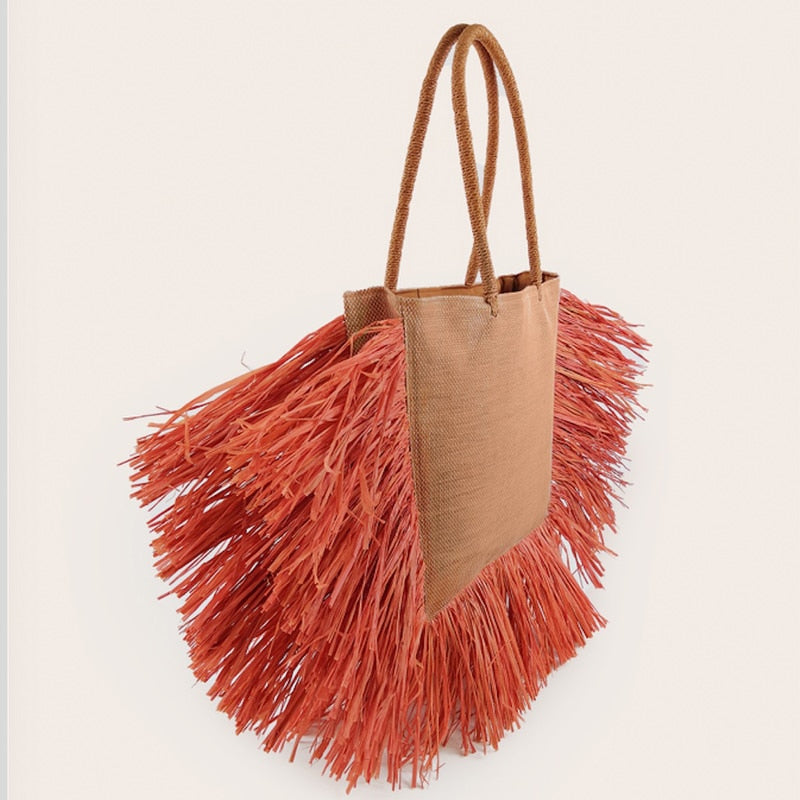 Riviera Raffia Beach Tote — Oli Amore