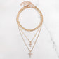 Celeste Layered Cross Necklace
