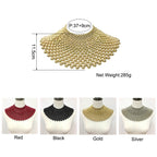 Nives Beaded Statement Collar Necklace
