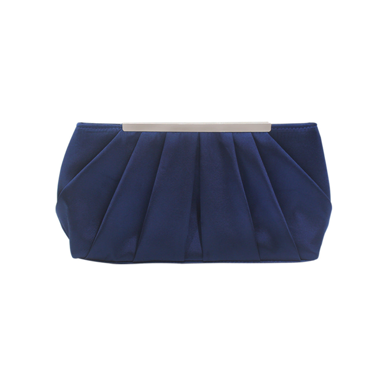 Tilde Pleated Satin Clutch