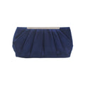 Tilde Pleated Satin Clutch