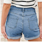 Sienna High-Waist Cuffed Denim Shorts