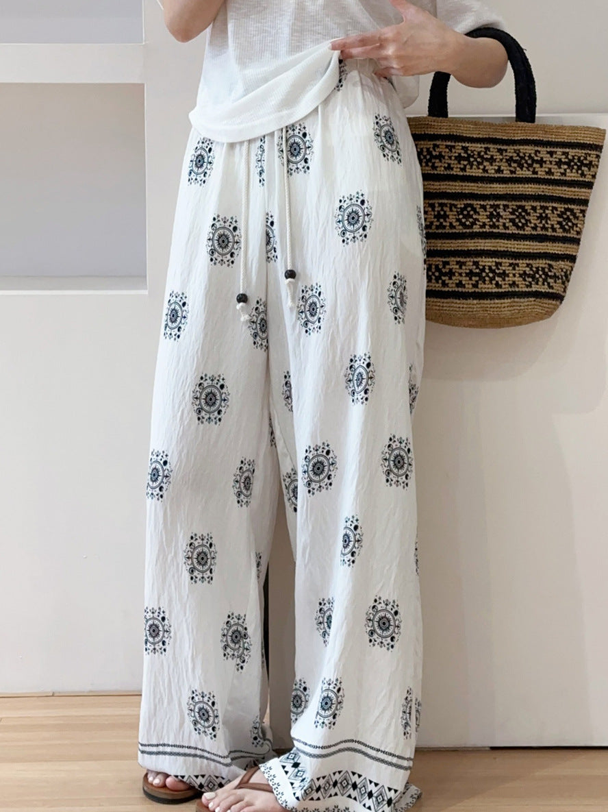 Marcella Boho Wide-Leg Pants