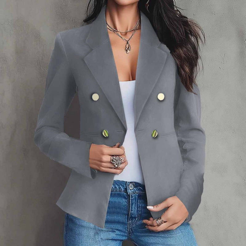 Florinda Double-Breasted Tailored Blazer
