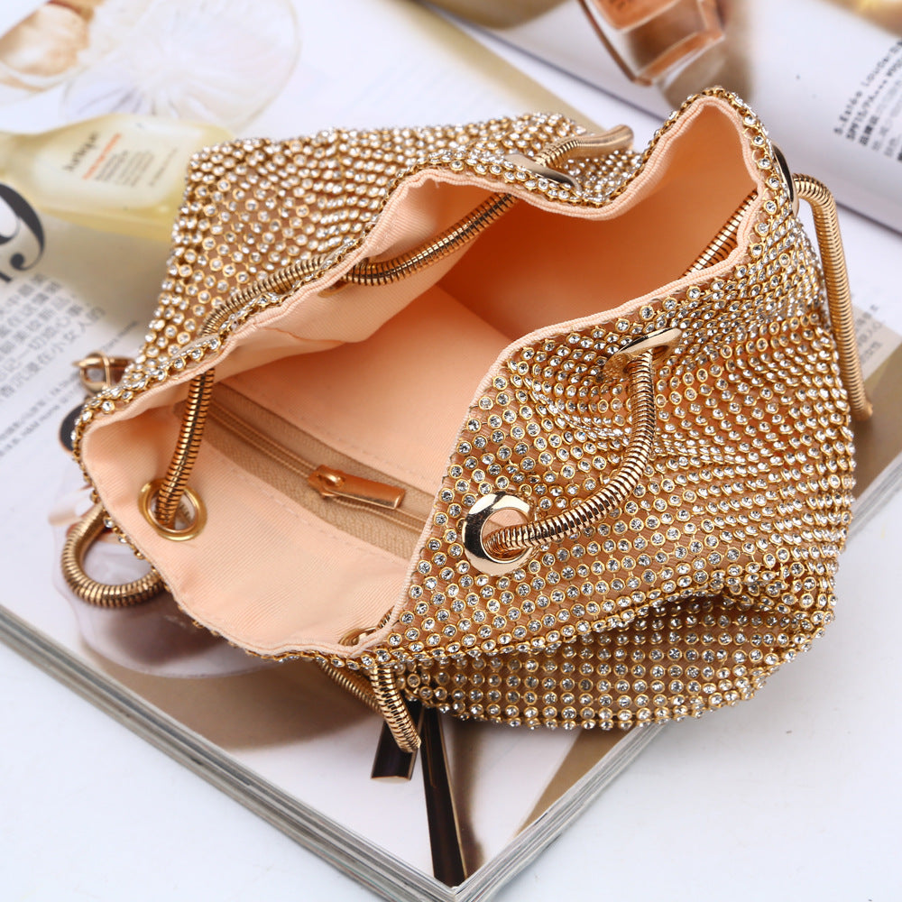Damiana Crystal Mesh Pouch Bag
